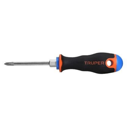 Desarmador de cruz 3/16' x 3' mango Comfort Grip, Truper DP-3/16X3B