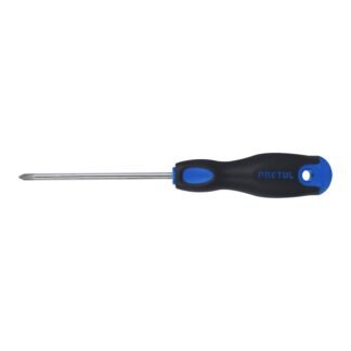 Desarmador de cruz 3/16' x 4' mango Comfort Grip, Pretul DP-3/16X4BP