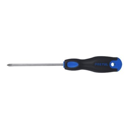 Desarmador de cruz 3/16' x 4' mango Comfort Grip, Pretul DP-3/16X4BP