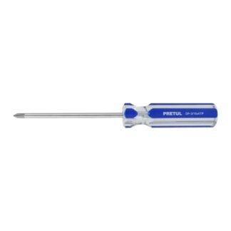 Desarmador de cruz 3/16 x 4' mango de PVC, Pretul DP-3/16X4TP