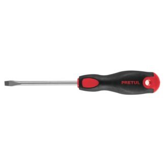 Desarmador plano 1/4' x 4'mango Comfort Grip, Pretul DR-1/4X4BP