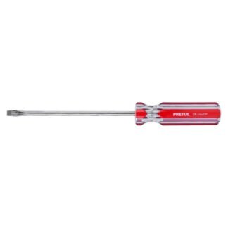 Desarmador plano 1/4 x 6' mango de PVC, Pretul DR-1/4X6TP