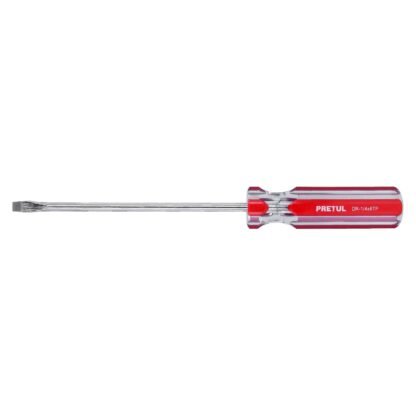 Desarmador plano 1/4 x 6' mango de PVC, Pretul DR-1/4X6TP