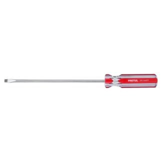 Desarmador plano 1/4 x 8' mango de PVC, Pretul DR-1/4X8TP
