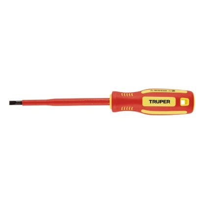 Desarmador dieléctrico plano 7/32' x 5', Truper DR-7/32X5D