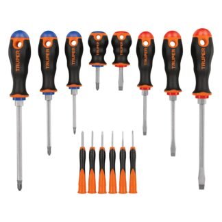 Juego de 8 desarmadores mango Comfort Grip y 6 de joyero DTJ-14B