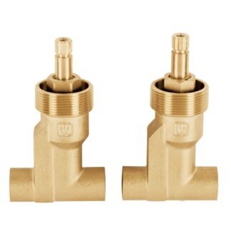 Juego de 2 llaves de empotrar soldables, Foset E-652SB