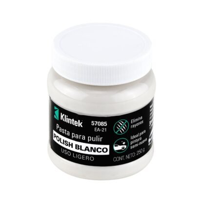 Polish en pasta blanca para auto, 250 g, uso ligero, Klintek EA-21