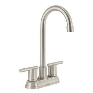 Mezcladora satín 4' para lavabo cuello tipo bar, Foset ELM-43N