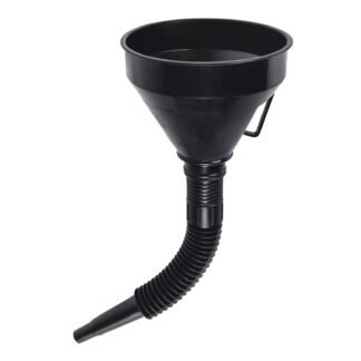Embudo plástico 500 ml, cuello flexible con filtro, Truper EMB-50