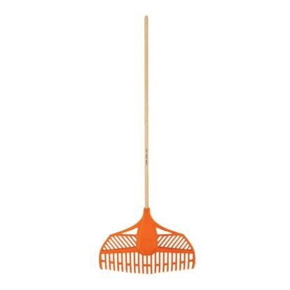 TruTough 23 teeth plastic leaf rake w/wood hdl EP-23X