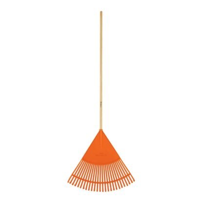 Escoba plástica para jardín, flexible, 26 dientes, mango 48' EP-26F