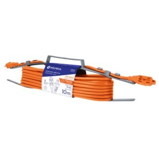 Extensión eléctrica de uso rudo 10 m 2x16 AWG, Volteck ER-10X16