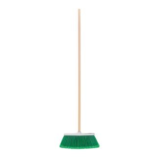 Escoba grande cerdas de PVC, tipo cepillo, bastón de madera ES-220C