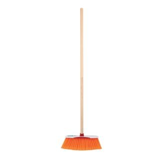 Escoba cerdas de PVC extra suaves, bastón de madera, Klintek ES-350S