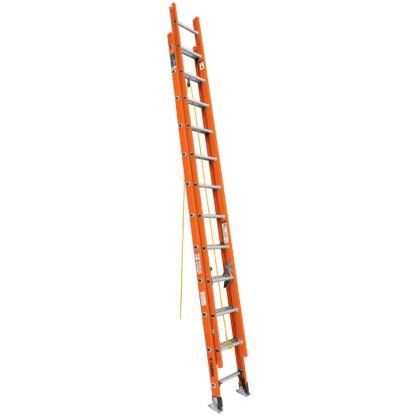 Escalera de extensión, tipo II, 24 peldaños, fibra de vidrio ESE-224FV