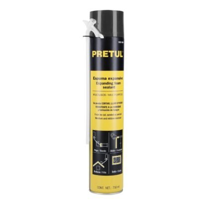 Espuma expansiva, 750 ml, Pretul ESEX-750P