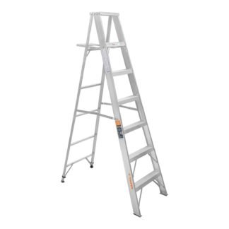 Escalera de tijera 100% aluminio tipo ll 6 peldaños, Truper ESTA-26