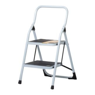 Escalera tubular, plegable, 2 peldaños, Pretul ESTU-2P