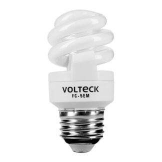 Lámpara espiral mini T2 5 W luz cálida en blíster, Volteck FC-5EM