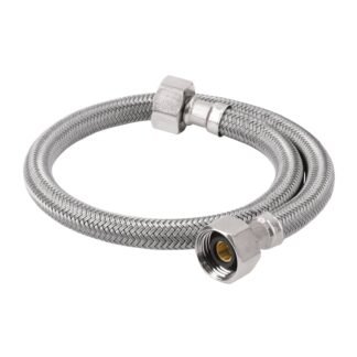 Manguera lavabo/fregadero, vinilo gris, 1/2' x 1/2', 55 cm FFR-55V
