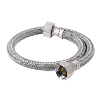 Manguera lavabo/fregadero, vinilo gris, 1/2' x 1/2', 55 cm FFR-55V