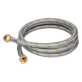 Manguera para gas, acero inox, 3/8' x 3/8', 150 cm, Foset FGA-15X