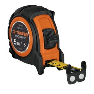Flexómetro industrial contra impactos 5 m cinta 19 mm FIN-5M