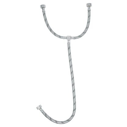 Manguera 'T', acero inox, 55 cm, para lavabo, Foset FTE-55X