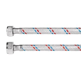 Manguera para WC, aluminio, 1/2' x 7/8', 50 cm, Foset Basic FWC-50P