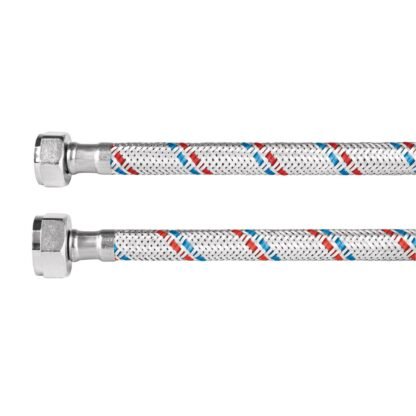 Manguera para WC, aluminio, 1/2' x 7/8', 50 cm, Foset Basic FWC-50P