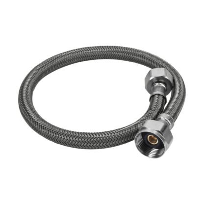 Manguera para WC, vinilo gris, 1/2' x 7/8', 50 cm, Foset FWC-50V