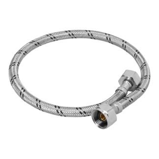 Manguera para WC, acero inox, 1/2' x 7/8', 60 cm, Foset FWC-60X