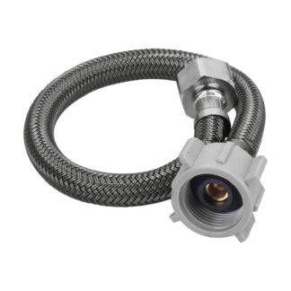 Manguera para WC, vinilo, 1/2'x7/8', 35cm, conector plástico FWC-P35V