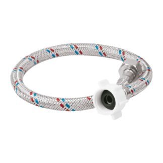 Manguera WC, aluminio, 1/2'x7/8', 50 cm, plást/metál, Basic FWC-P50P
