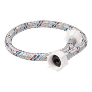 Manguera WC, aluminio, 1/2'x7/8', 50 cm, plást/plást, Basic FWC-PP50P