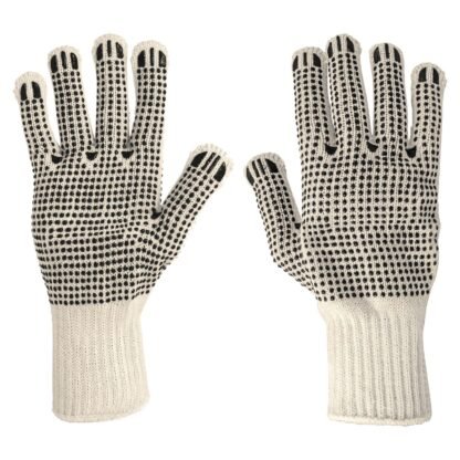 Guantes de algodón con puntos de PVC en palma y dorso,Pretul GU-425