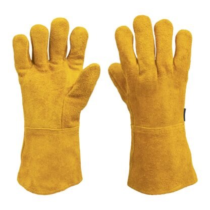 Guantes de carnaza, largos, unitalla, Truper GU-525