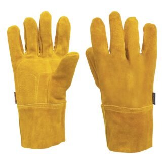 Guantes de carnaza, cortos, unitalla, Truper GU-535