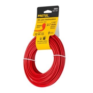 Rollo de hilo para desbrozadora, 2.7 mm x 12 m, Pretul HIDE-105P