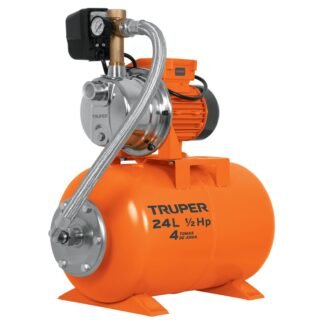 Bomba hidroneumática 1/2 HP, 24 litros, Truper HIDR-1/2X24