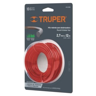 Rollo de hilo para desbrozadora, 2.7 mm x 12 m, Truper HTA-105B