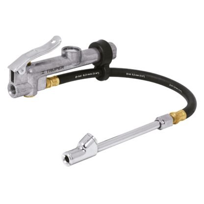 Inflador calibrador de cabeza doble, profesional, 1/4 NPT INFCA