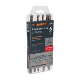 Juego de 6 brocas para concreto, Truper JBCT-6