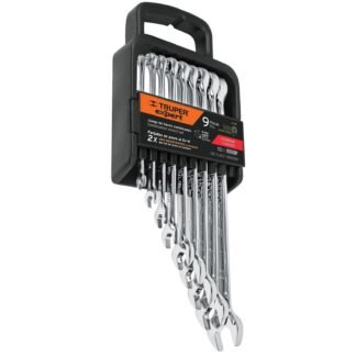 Juego de 9 llaves combinadas std pulidas, Truper Expert JC-9P