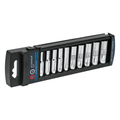 Juego de 10 dados largos cuadro 1/4' mm, Truper JD-1/4X10LM