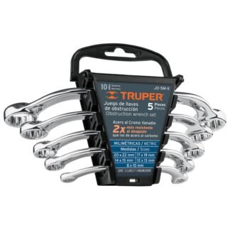 Juego de 5 llaves de obstrucción mm en C, Truper JO-5M-X