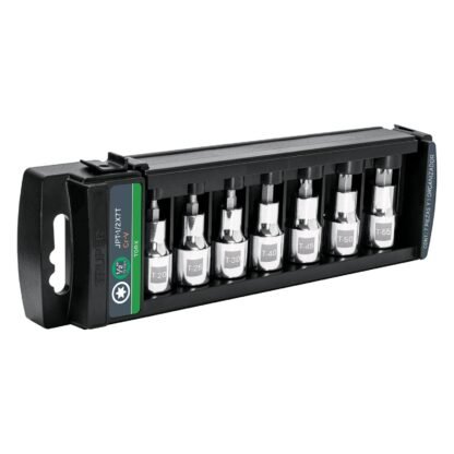 Juego de 7 dados cuadro 1/2' punta torx, Truper JPT-1/2X7T