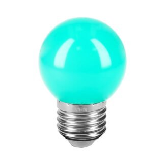 Lámpara LED tipo bulbo G45 1 W color verde, caja, Volteck LED-1VE