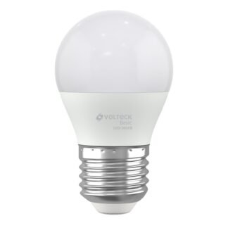 Lámpara LED tipo bulbo A19 3 W luz de día, caja, Volteck LED-30GFB
